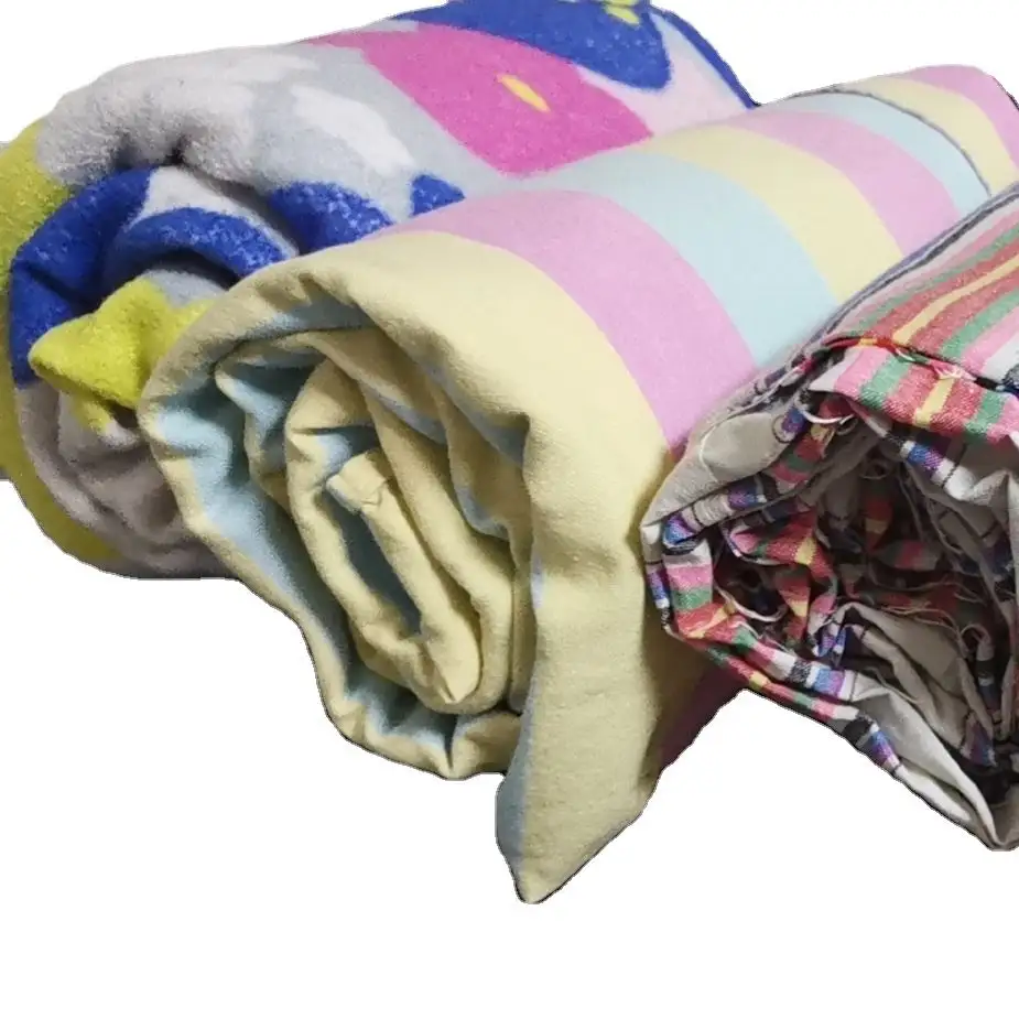 Coperte usate alla rinfusa pulite 95% di alta qualità lenzuola basse coperte di seconda mano