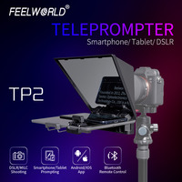 Kit de téléprompteur portable FEELWORLD TP2 de 8 pouces avec télécommande, prise en charge du tournage vidéo par téléphone et appareil photo, service OEM disponible