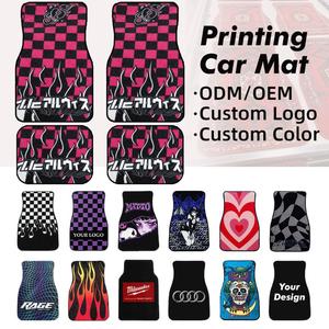 พรมปูพื้นรถยนต์ลายตารางสไตล์อนิเมะสุดเทรนดี้จากโรงงานโดยตรง พร้อมดีไซน์สั่งทำพิเศษ กันลื่น ตกแต่งรถยนต์สำหรับการแต่งรถ - Product Image 1