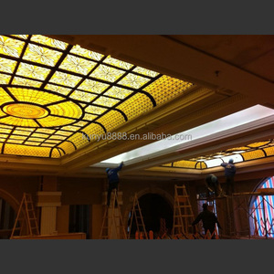 Decoración y Iluminación de Techo con Vidrio Tiffany para Interiores, Personalizada, Suministro de Fábrica China, para Bares, Salones, Villas, Hoteles, Iglesias - Product Image 2
