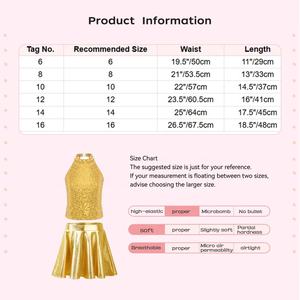 6-16 Conjunto de ropa de baile de entrenamiento para niños, uniformes de porristas para niñas, pasantía, traje de baile de escenario de Jazz contemporáneo, ropa de actuación - Product Image 6