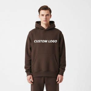Sweat-shirts pour hommes de haute qualité, 500 g/m², poids lourd, coupe ample, en molleton français, épaules tombantes, sans cordon, pour hommes - Product Image 1