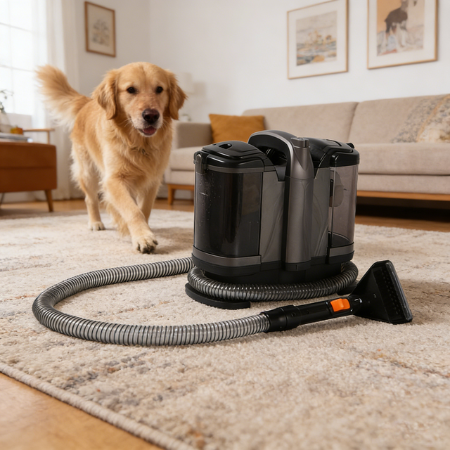 500W Wet and Dry Fabric Upholstery Cleaner Portable Home Spot Cleaner for Carpets Sofa Car Hotel