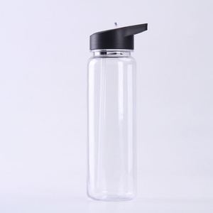 Unisex 700ml-750ml Minimalist Plastic Straw Cup Summer Sports Water Bottle with Handle for Outdoor Fitness for Busy Schedule - Product Image 1