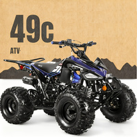 Quad tout-terrain 4 roues 49cc à essence, en métal durable, directement de l'usine, pour divertissement en plein air