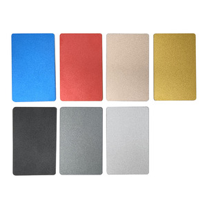 0.8mm 1.0mm Thick Custom Scratch Resistant Colorful Blank Sandblasted Anodized Aluminum Metal Visiting Nameplates Business Cards - Product Image 6