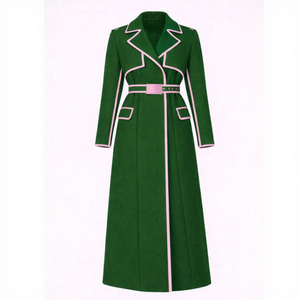 Alfa |   Kapa |   Abrigo de Lana Alpha Sorority de Alta Calidad para Mujer, Gabardina con Cinturón, Abrigo Largo de Lana Estilo Universitario, para Miembros de la Hermandad AKA - Product Image 1