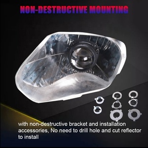 SANVI New Arrivals S8 BI LED <b>Projector</b> Lens 2.5inch 45W 5500K 4300K Car Headlight LED Lamp for Motocycler Auto <b>Lighting</b> System - Product Image 6