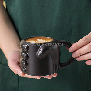 Vente <span class=keywords><strong>en</strong></span> gros ins Nordic ménage niche tasse femmes humaine poitrine poing céramique poignée voyage café lait thé tasse tasses - Product Image 5