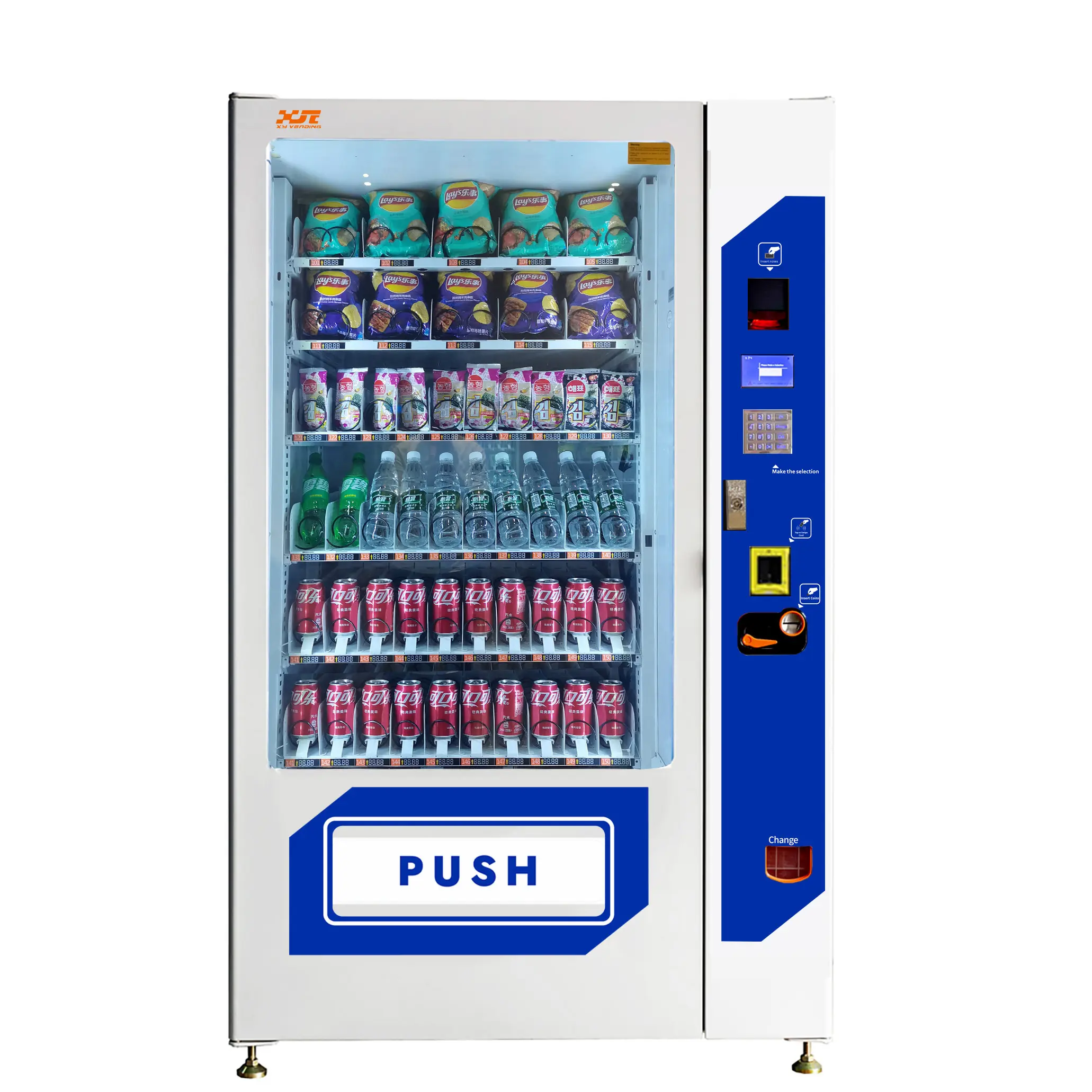 Distributeurs automatiques XY pour articles de détail aliments et boissons