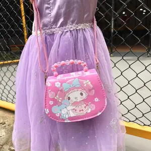 Korean Version Kids Fashion Women's Crossbody Bag Message Bag Cute Cartoon Kawaii Pu Leather Melody Shoulder Bag