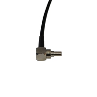 Connecteur de qualité supérieure F-C-KY1.5 RG174 CRC9 Femelle vers CRC9 Mâle coudé pour câble de communication RG174