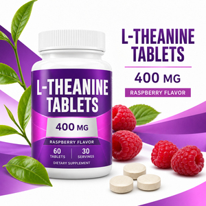 New Organic Vegan L-theanine Caffeine Sugar Free Vitamin B6 B12 D3 5-htp Magnesium Tablets Newborn Exclusion Mood Sleep <b>Memory</b> - Product Image 3
