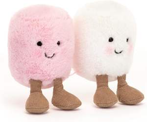 ぬいぐるみピンクと白マシュマロぬいぐるみフードぬいぐるみ子供用CE工場直販 - Product Image 1