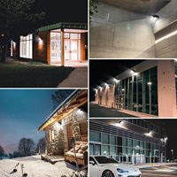 Lampes d'extérieur étanches IP65, certificat ETL, 80W150W, lampe murale rotative pour porche, allée, paysage, éclairage mural LED