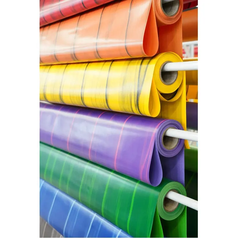 PVC tráng bạt CuộN Inflatable xé vải chống sáng tạo vải polyester không thấm nước vải khác vải không thấm nước