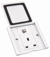 Prises de sol en acier inoxydable à clapet, vente directe usine, boîtier de prise de courant universel de haute qualité avec port USB