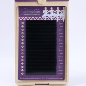 Dancingswan giá tốt nhất của nhà máy nóng bán handmade Cashmere dễ dàng Fan mở rộng lông mi mềm phẳng lông mi - Product Image 1