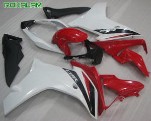 Carenados para Honda CBR600F 11 12 13 CBR600 <span class=keywords><strong>CBR</strong></span> 600 F <span class=keywords><strong>600F</strong></span> 2011, 2012 de 2013 Moto blanco rojo carrocería kit de <span class=keywords><strong>carenado</strong></span> - Product Image 1