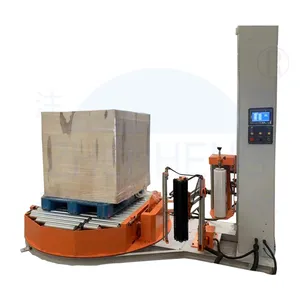 Semi Auto Film-cutting Function Electric Stretch Film Pallet Wrapping Machine Pallet Wrapper for packaging line 52 x52x80