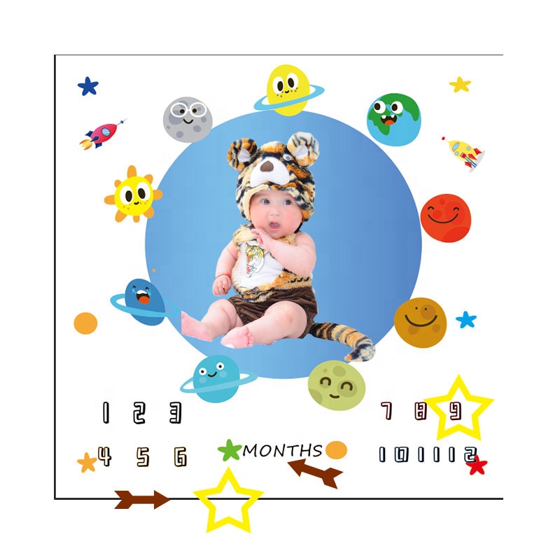 Instagram Amazon продажа дешевый трехколесный велосипед простой в использовании p ребенка ежемесячно одеяло рубеж фон для фотографирования новорожденных с изображением маленьких месяц одеяло рубеж