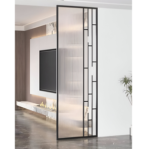 Venta directa de fábrica, Panel dorado de acero inoxidable cortado con láser, pantalla de partición para interior de oficina en casa, pantalla divisoria de pared para restaurante - Product Image 3