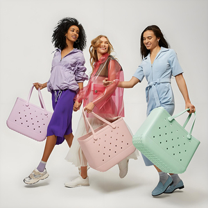 <span class=keywords><strong>Sac</strong></span> à main en EVA <span class=keywords><strong>pour</strong></span> <span class=keywords><strong>femme</strong></span>, bandoulière amovible, fermeture ouverte, logo personnalisable, imperméable, grande capacité, <span class=keywords><strong>pour</strong></span> le travail et les voyages - Product Image 3