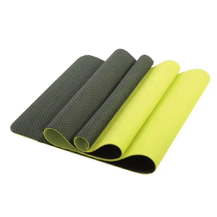 Vigor yüksek kalite çevre dostu özel etiket toptan yoga paspaslar pvc 6mm özel pu yoga mat