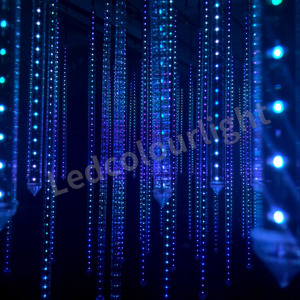 Lampu hujan <span class=keywords><strong>Meteor</strong></span> <span class=keywords><strong>LED</strong></span> Digital Club, lampu tabung <span class=keywords><strong>Meteor</strong></span> <span class=keywords><strong>LED</strong></span> matriks <span class=keywords><strong>3D</strong></span> <span class=keywords><strong>DMX</strong></span> <span class=keywords><strong>LED</strong></span> RGB yang dapat diprogram - Product Image 3