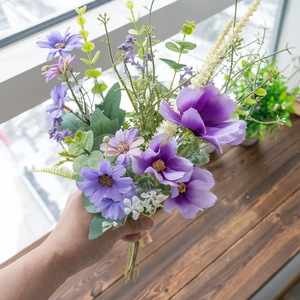 Bouquet de fleurs artificielles Embracing the Moon, fleurs artificielles violettes pour la décoration de la maison et des mariages CF01379 - Product Image 2