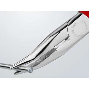 Knipex 40° <b>bent</b> <b>nose</b> <b>pliers</b> and side cutters for mechanics, 200mm - Product Image 1