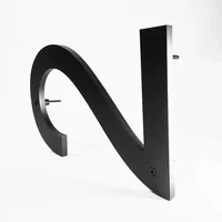 Plaque de porte extérieure moderne de 30 cm pour numéro de maison flottant, signalisation de boîte aux lettres, marquage d'adresse de bâtiment, haute qualité