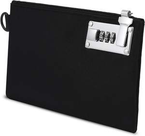 กระเป๋าใส่เงินพร้อมซิปสำหรับกุญแจโทรศัพท์มือถือเงินสดบัตรเ<span class=keywords><strong>ค</strong></span>รดิตกระเป๋าสตางค์สำนักงานพร้อมล็อค - Product Image 1