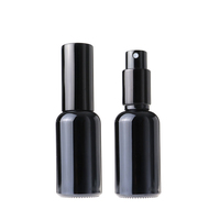 Flacon pulvérisateur cosmétique noir de luxe personnalisé 5ml 10ml 15ml 20ml 30ml 50ml 100ml