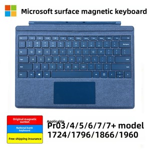 Keyboard Nirkabel 2.4Ghz Original untuk Surface Pro 4/5/6/7/7+ Kompatibel Antarmuka PS/2 Konektor Magnetik 8/9/10/11 - Product Image 5