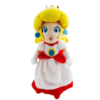 Jouets en peluche Anime Princesse Royale, Poupées en peluche douces, Mignonne Princesse en robe rose, Fleur jaune, Étoile bleue, Fille champignon rose, En gros