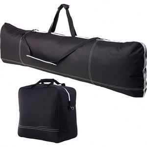Muestra Gratis: La Mejor Bolsa de Esquí Acolchada con Ruedas para Tabla de Esquí Doble o Individual, Mochila con Compartimentos Separados - Product Image 1