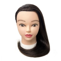 Nouveau style 100 cheveux humains beauté coiffure formation têtes cheveux tête de poupée factice pour la formation pratique tête de mannequin