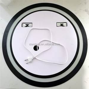 Bán buôn hình tròn thông minh Màn hình cảm ứng gương không khung backlit Led ánh sáng Tường gương - Product Image 6