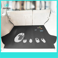 Tapis de coffre en PVC pur personnalisé, nouveau, 2 rangées, avec doublure de cargaison, peut découper noir, pour tous les modèles des accessoires de voiture