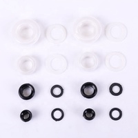 Œillets pour vêtements, chapeaux, chaussures, tentes – Œillets ronds en plastique de 4 mm avec rondelles pour rideaux et textiles
