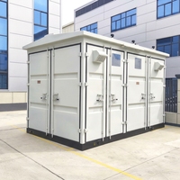 Sous-station de transformateur modulaire compacte préfabriquée pour station BESS, conteneur de stockage d'énergie 35 kV 3000 kVA