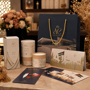 Solución de Empaque Personalizada para Fragancias Árabes, Caja Cilíndrica Rígida de Cartón, Caja con Cierre, Logotipo Impreso, Cinta Decorativa, Perfumería Portátil - Product Image 1