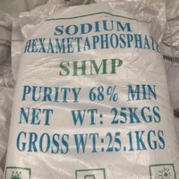 Hexamétaphosphate de sodium (SHMP) de qualité industrielle 68% CAS 10124-56-8, dispersant pour détergents et textiles