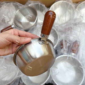 Bol en acier inoxydable 304 rétro de luxe léger, à poignée unique, <span class=keywords><strong>doré</strong></span>, pour riz, ramen, <span class=keywords><strong>salade</strong></span>, bols à assaisonnement complémentaires - Product Image 4