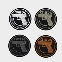 Autocollants tactiques lumineux en PVC souple pour sac à dos, avec Velcro, motif médaille morale Glock transfrontalière