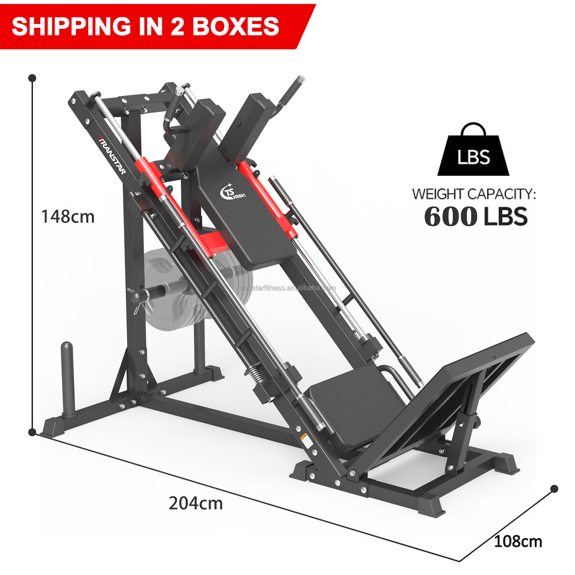 Multi Function Home Gym Equipment Leg Raise Hack Squat Machine