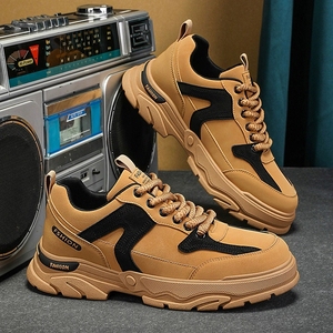 <b>Men</b> Autumn New <b>Work</b> <b>Shoes</b> Thick Sole Anti-Slip Durable Casual Trendy Sport Sneakers - Product Image 3