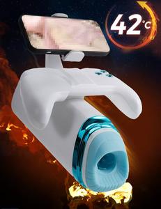 อุปกรณ์ทางเพศอิเล็กทรอนิกส์สำหรับเด็กผู้ชายและผู้หญิงถ้วยสำเร็จความใคร่พร้อมที่วางโทรศัพท์ - Product Image 5