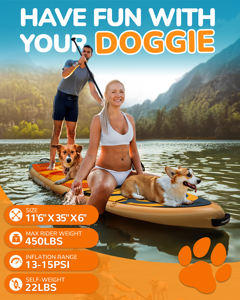 Planche de paddle gonflable en matériau Drop Stitch pour la famille et les animaux de compagnie, planche de <span class=keywords><strong>surf</strong></span>, planche de paddle, planche de <span class=keywords><strong>surf</strong></span> - Product Image 4